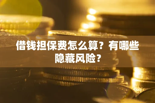 济南借钱担保费怎么算？有哪些隐藏风险？