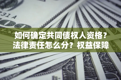 济南如何确定共同债权人资格？法律责任怎么分？权益保障技巧揭秘！