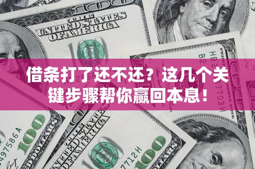 济南借条打了还不还？这几个关键步骤帮你赢回本息！