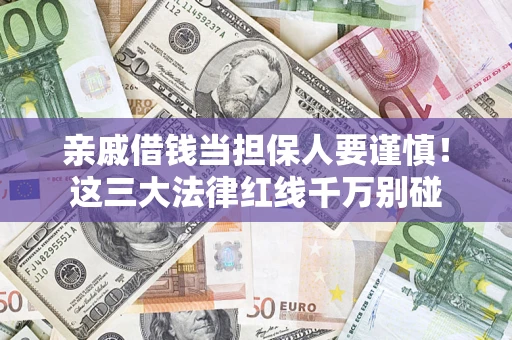 济南亲戚借钱当担保人要谨慎！这三大法律红线千万别碰