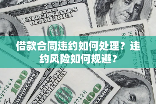 济南借款合同违约如何处理？违约风险如何规避？