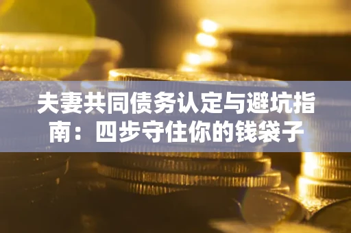 济南夫妻共同债务认定与避坑指南：四步守住你的钱袋子