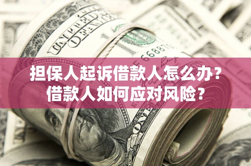 济南担保人起诉借款人怎么办？借款人如何应对风险？